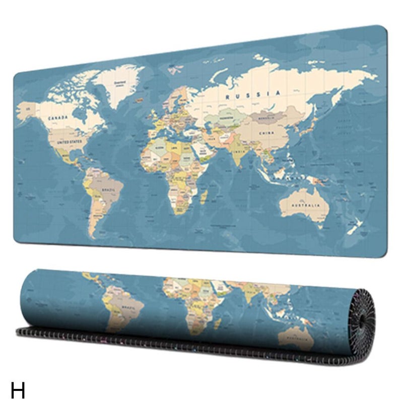 Extra Large World Map Desk Mat/Large Gaming Desk Mat